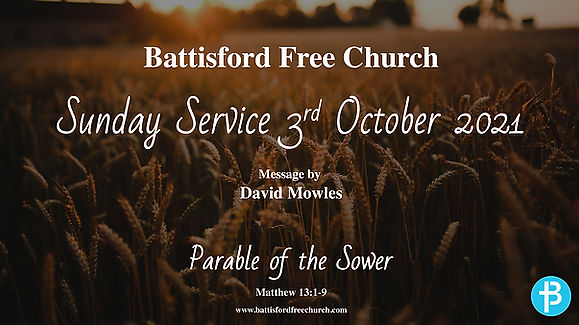 Sunday Service 3rd October 2021